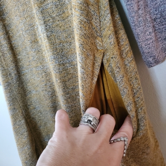 LOGO By Lori Goldstein Henley Tunic Top size XS Colorblock Lace Lagenlook - Picture 5 of 11